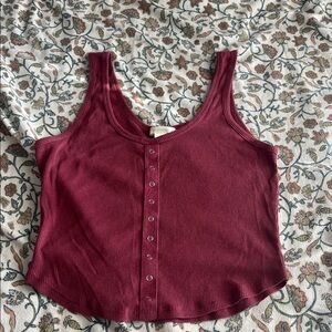 Bozzolo Burgundy Tank Top
